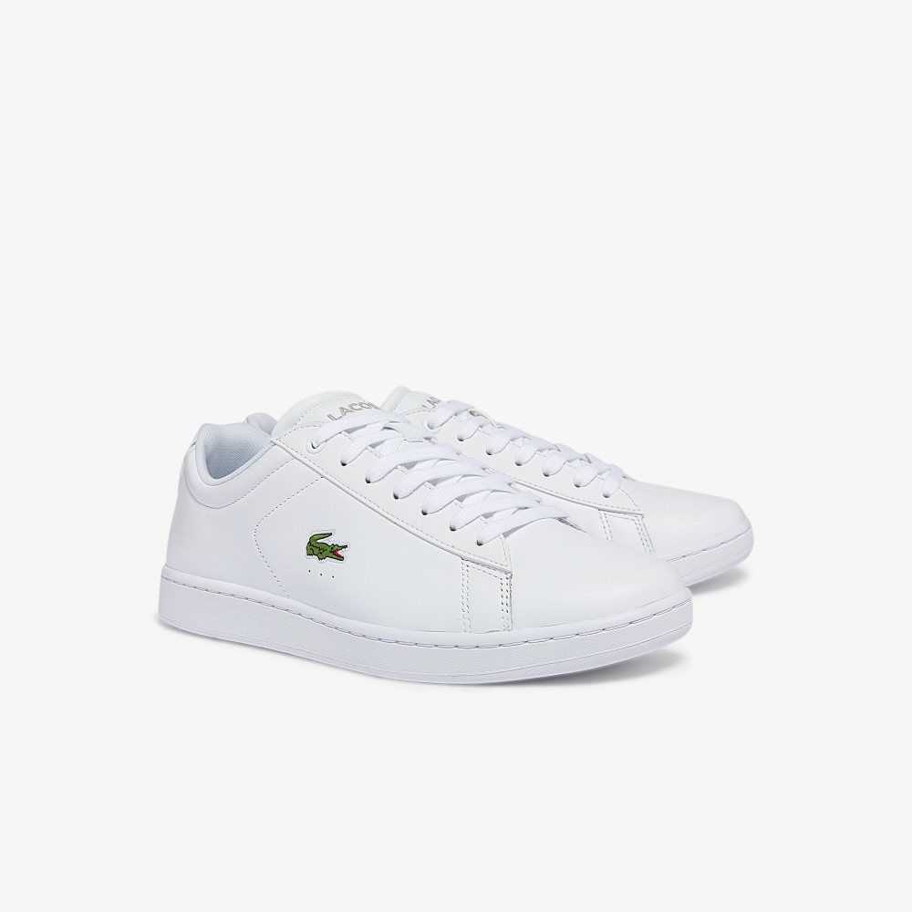 Lacoste Carnaby BL Leather Sneakers White/White | FEUD-43859