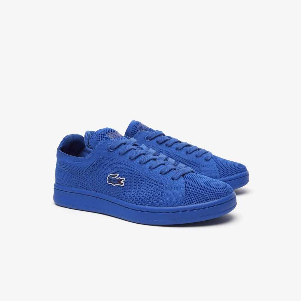 Lacoste Carnaby Pique Heel Pop Sneakers Blu/Blu | CFZQ-69512