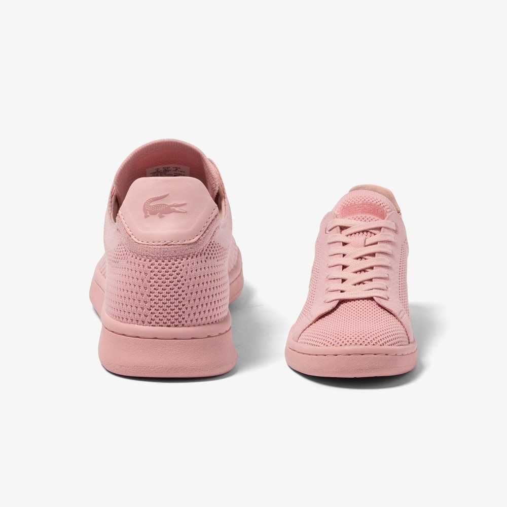 Lacoste Carnaby Pique Heel Pop Sneakers Pnk/Pnk | RWUT-83247