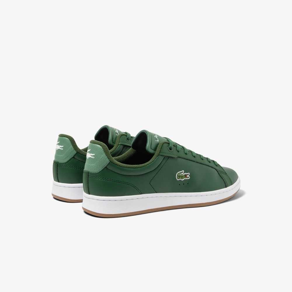 Lacoste Carnaby Pro Leather Gum Sole Sneakers Dk Grn/Gum | HITU-40381