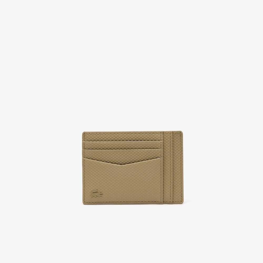 Lacoste Chantaco Calfskin Leather Card Holder Lion | GORH-67085