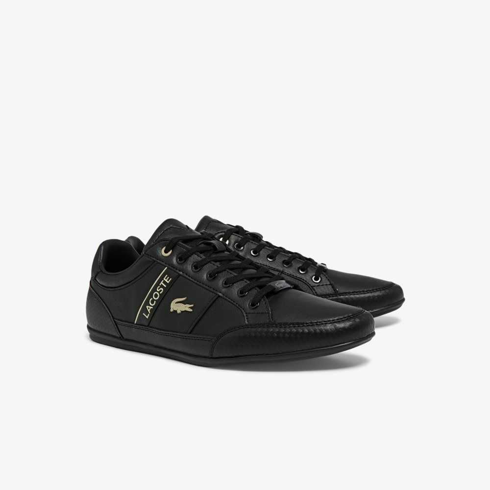 Lacoste Chaymon Leather Sneakers Blk/Blk | ESPM-97682