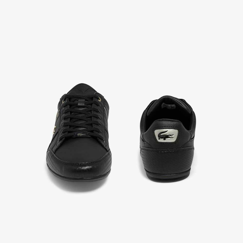 Lacoste Chaymon Leather Sneakers Blk/Blk | ESPM-97682