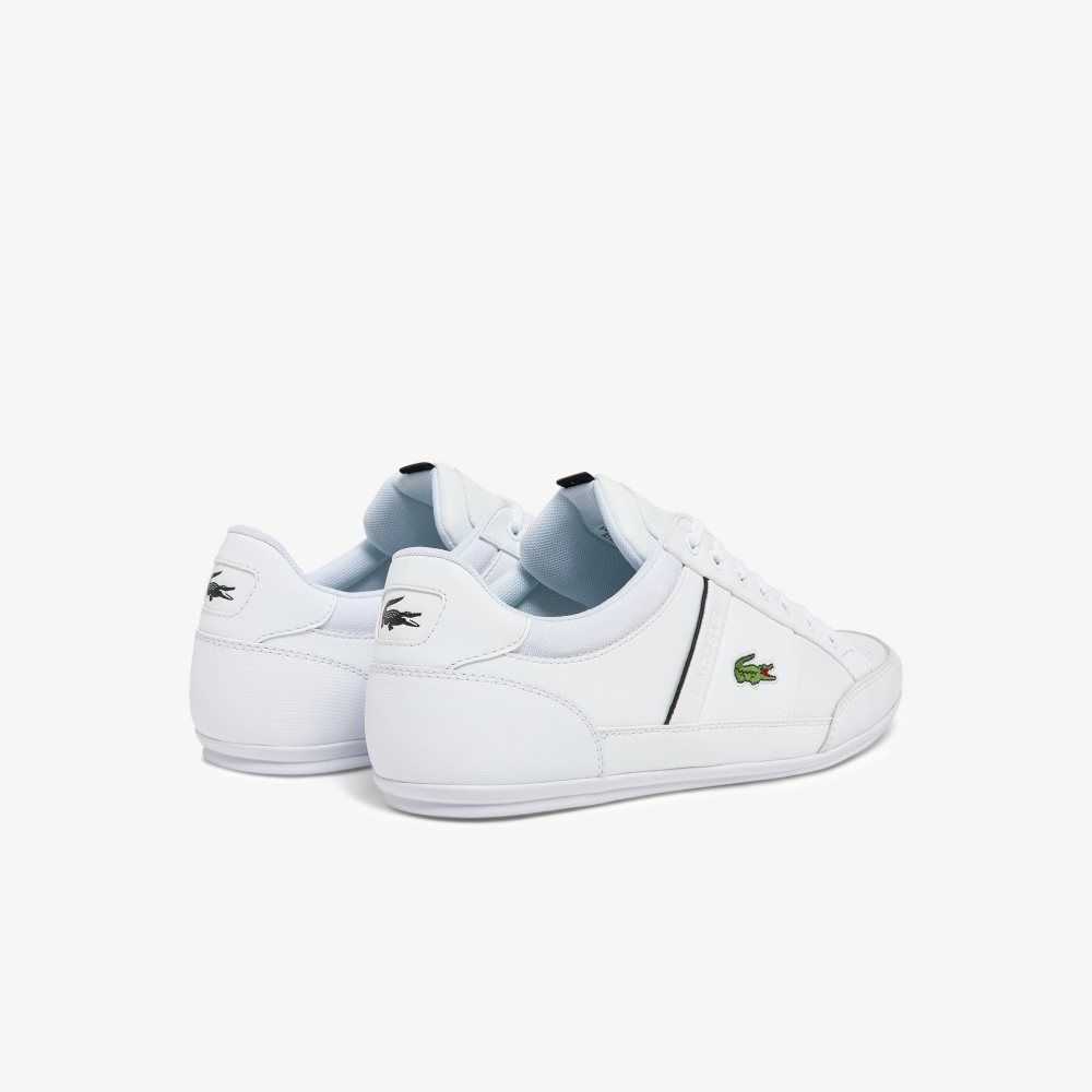 Lacoste Chaymon Leather Sneakers White/Black | NUVZ-28365