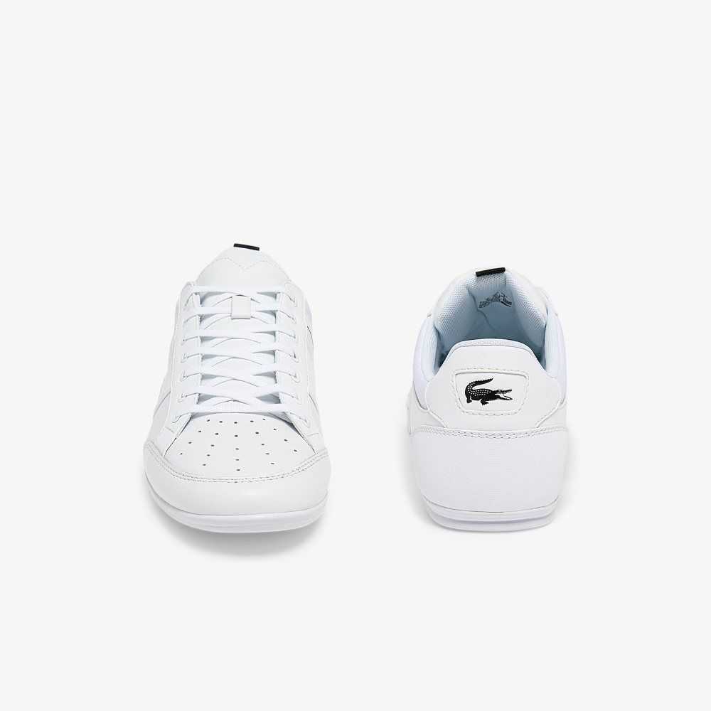 Lacoste Chaymon Leather Sneakers White/Black | NUVZ-28365