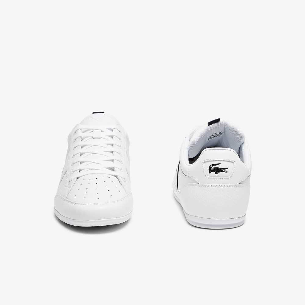 Lacoste Chaymon Leather and Synthetic Sneakers White / Navy | WDLJ-38724