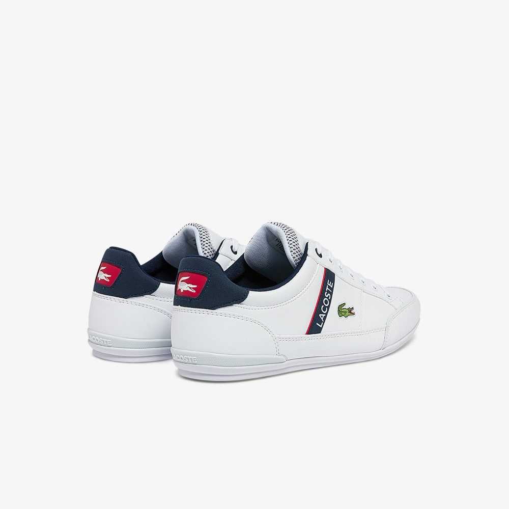Lacoste Chaymon Sneakers Wht/Nvy/Red | HOWP-16078