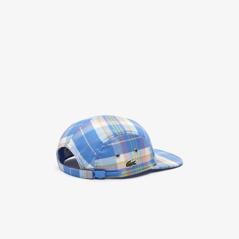 Lacoste Checkerboard Cap Blue / White | SIJC-58370