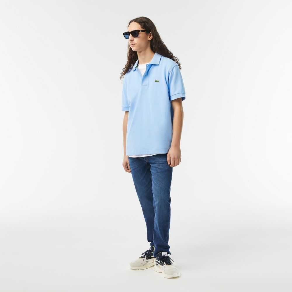 Lacoste Classic Fit Heavy Cotton Pique L.12.21 Polo Blue | SXIO-48172