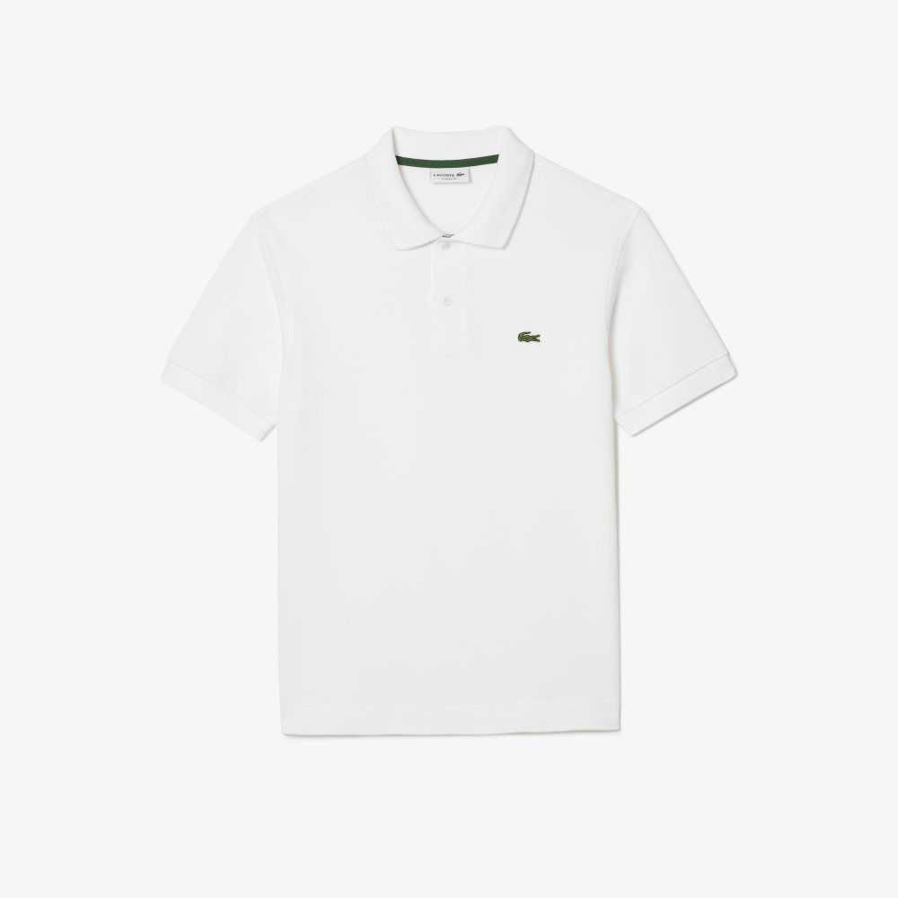 Lacoste Classic Fit Heavy Cotton Pique L.12.21 Polo White | XCVB-86293