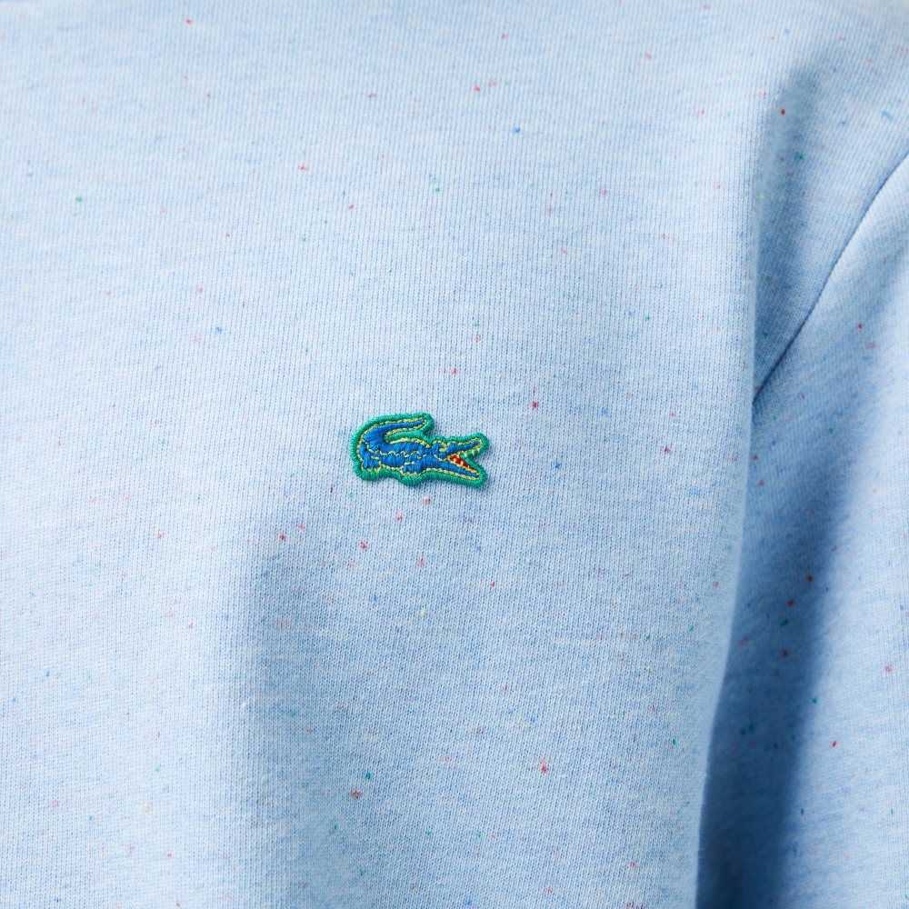 Lacoste Classic Fit Speckled Print Fleece Sweatshirt Turquoise | TCXA-63841