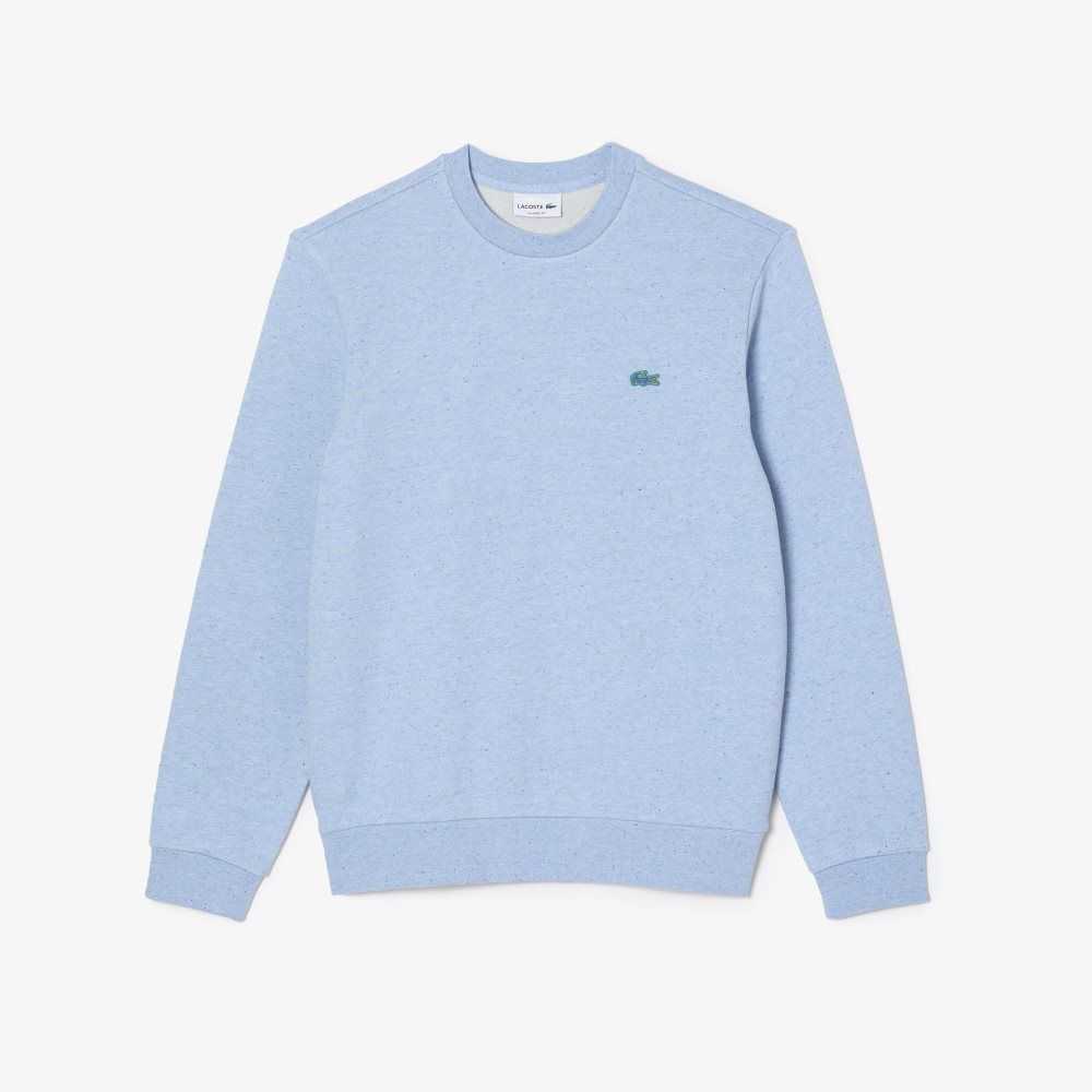 Lacoste Classic Fit Speckled Print Fleece Sweatshirt Turquoise | TCXA-63841