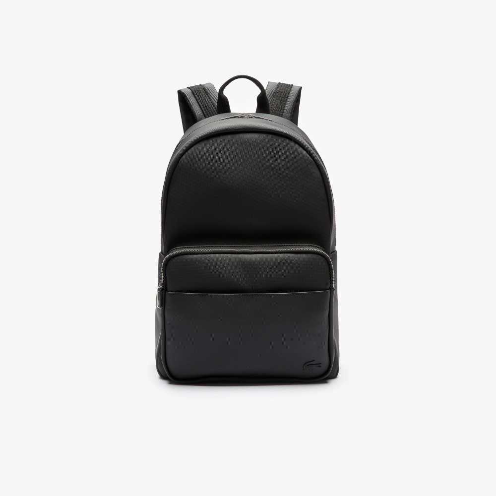 Lacoste Classic Petit Pique Backpack Black | YGZQ-80763