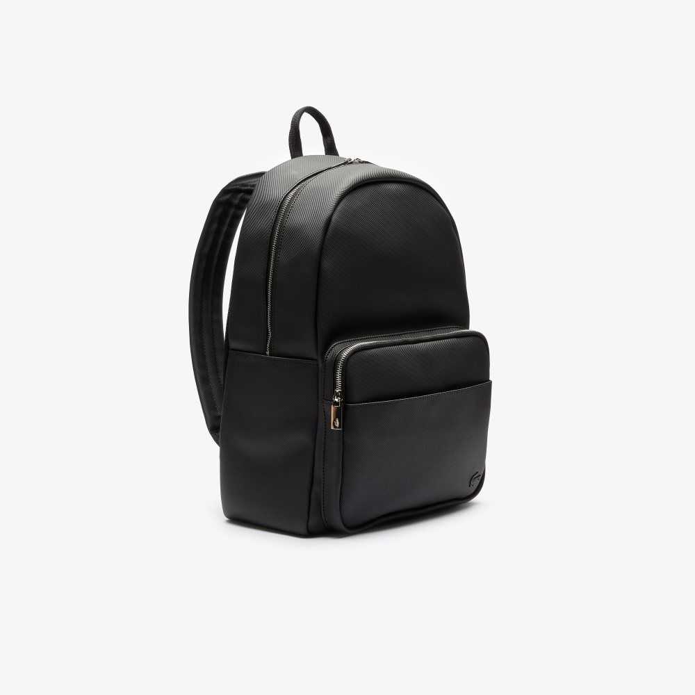 Lacoste Classic Petit Pique Backpack Black | YGZQ-80763