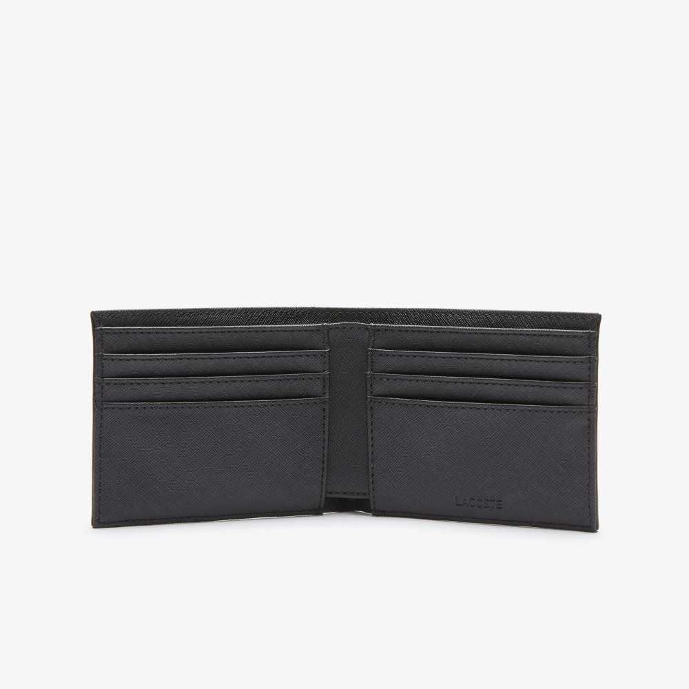 Lacoste Classic Petit Pique Six Card Wallet Black | AUYB-92603