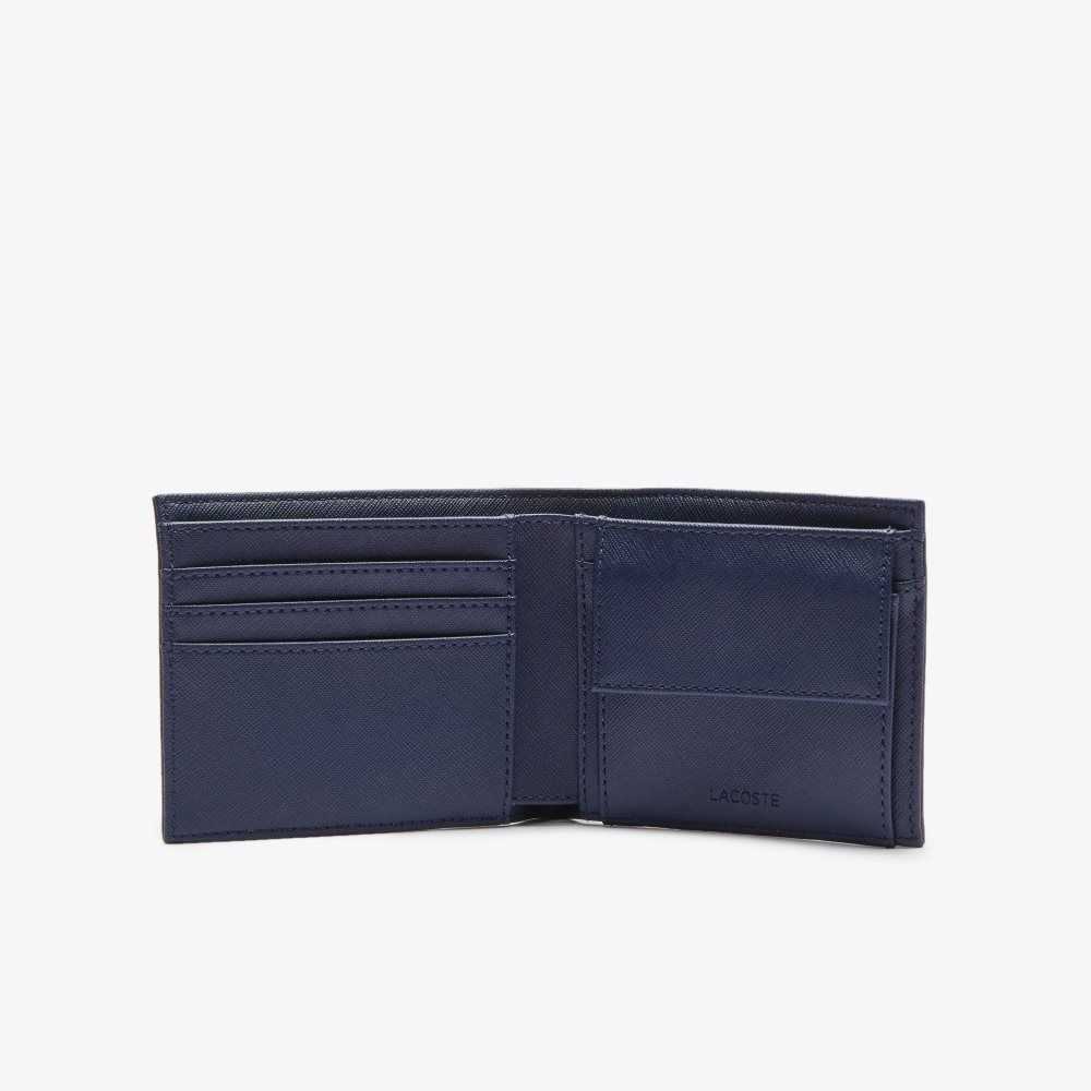 Lacoste Classic Petit Pique Three Card Wallet Peacoat | BFTY-52908