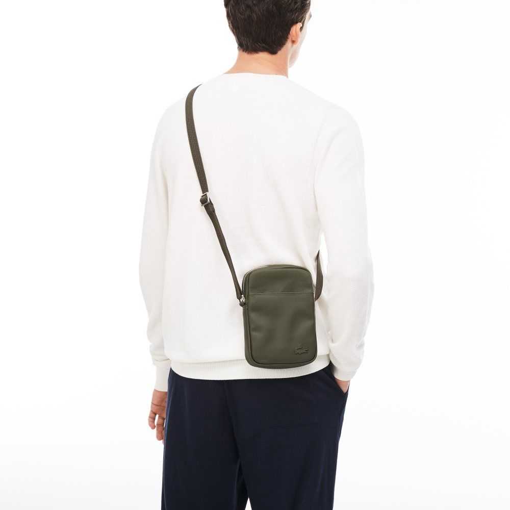 Lacoste Classic Petit Pique Vertical Zip Bag Peacoat | DELT-87932