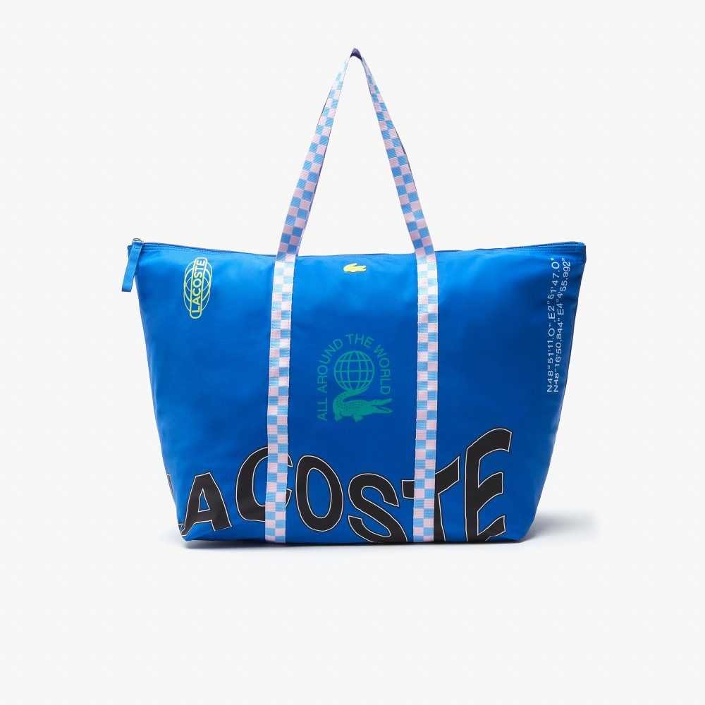 Lacoste Collapsible Weekend Bag Marina Allover | LFCN-83064
