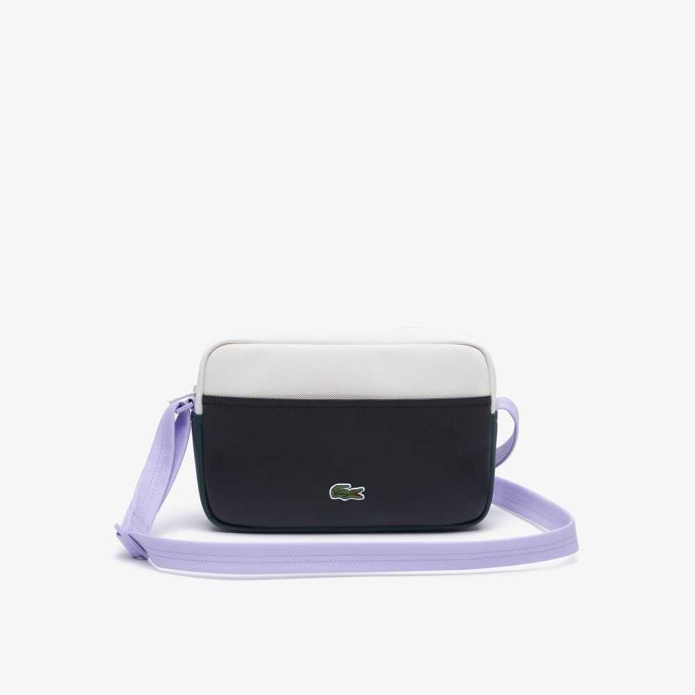 Lacoste Color-Block Crossover Bag Noir Laponie Plumage Cyna | FEPG-26051