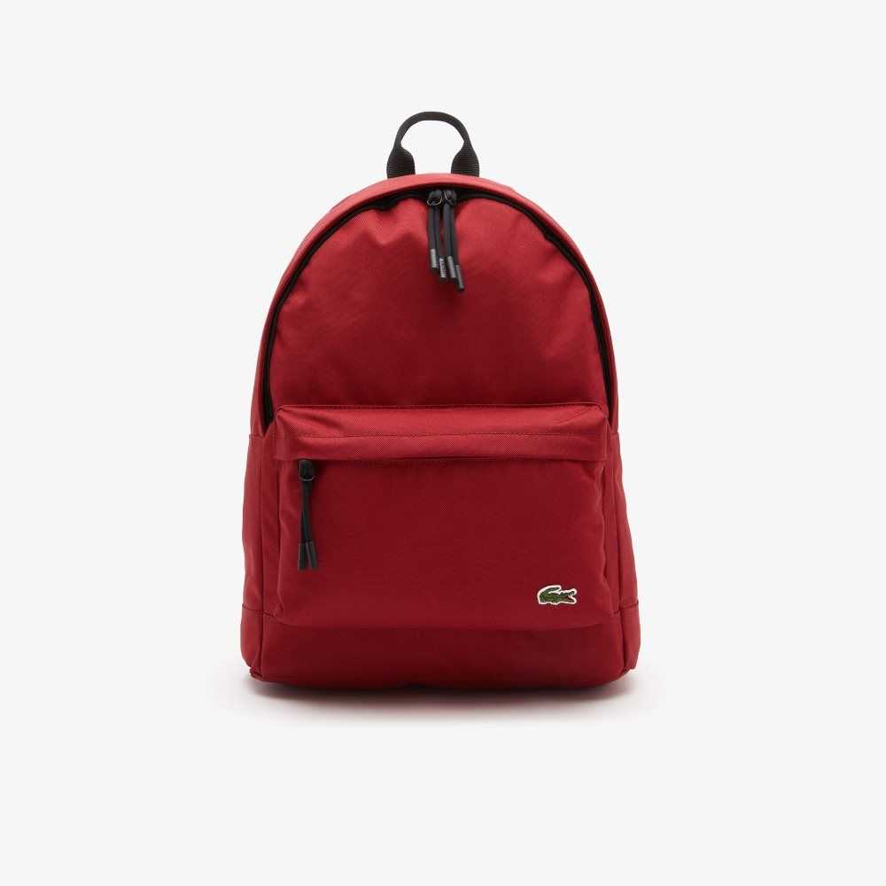 Lacoste Computer Compartment Backpack Biking Red | YUNV-58392