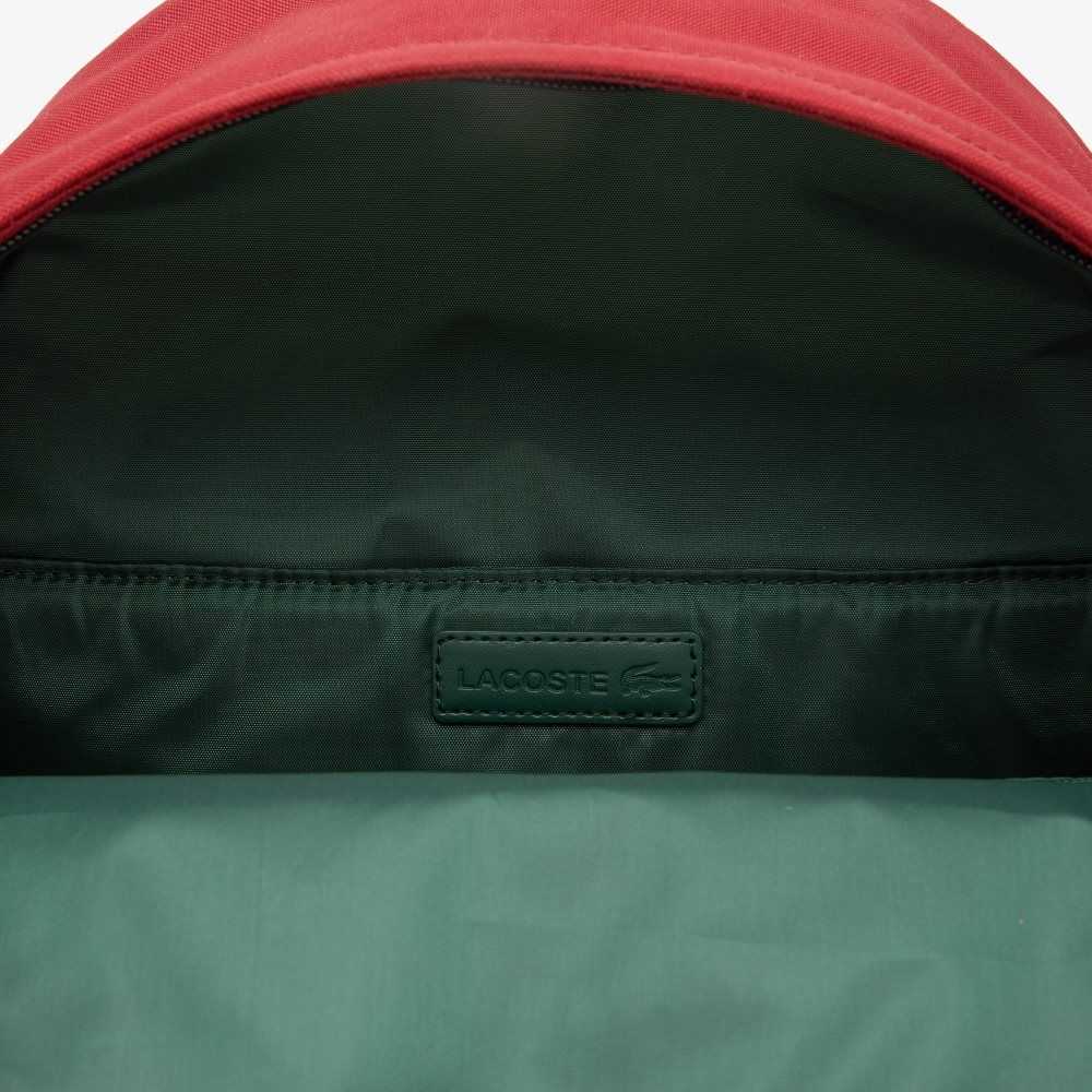 Lacoste Computer Compartment Backpack Biking Red | YUNV-58392
