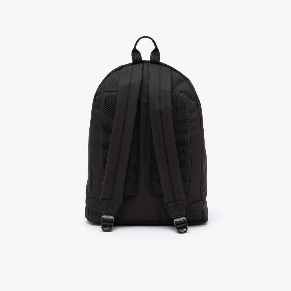 Lacoste Computer Compartment Backpack Black | UFCE-04926