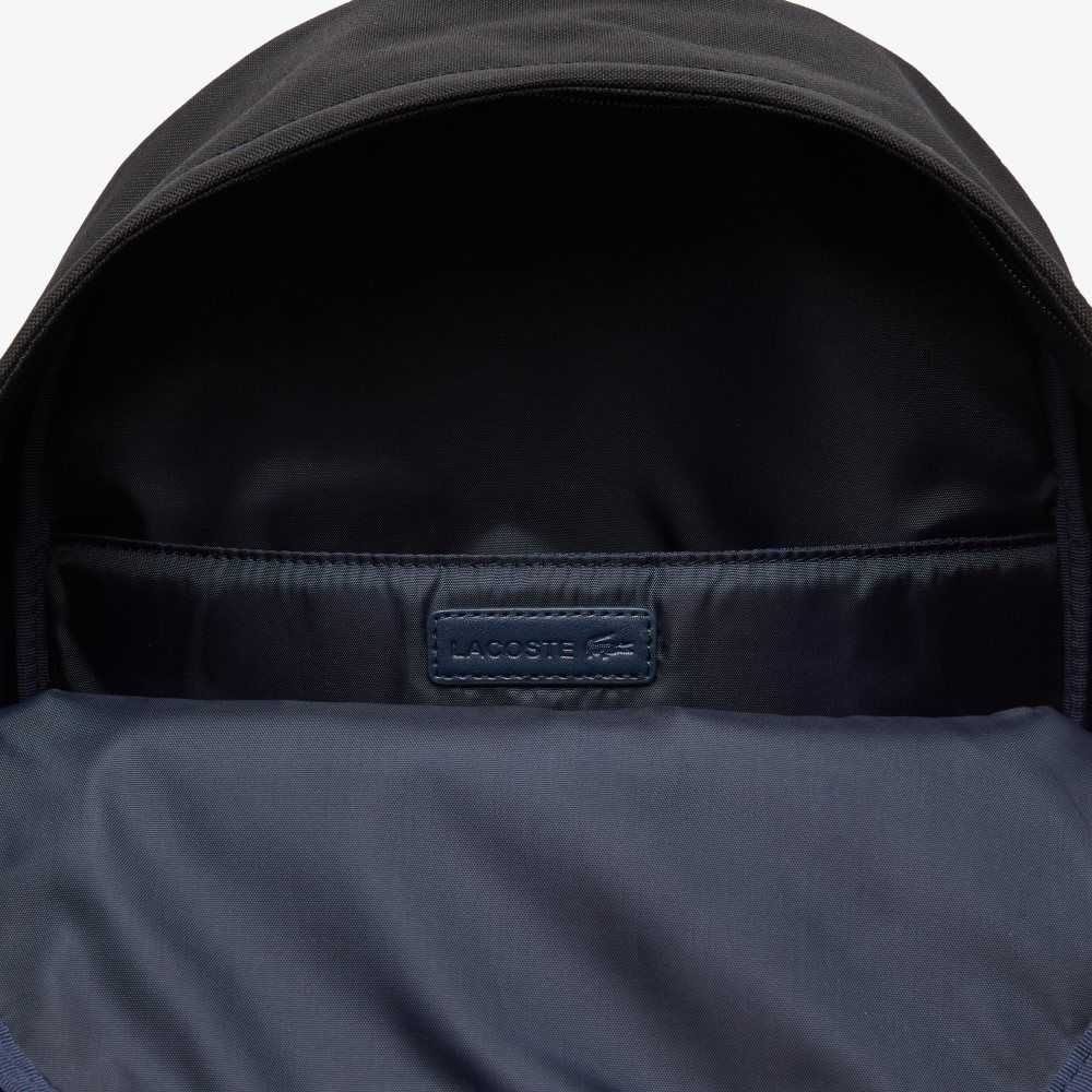 Lacoste Computer Compartment Backpack Black | UFCE-04926