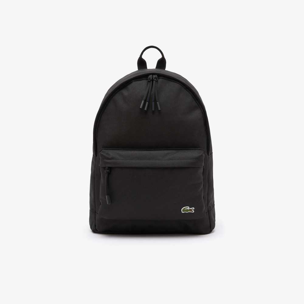 Lacoste Computer Compartment Backpack Black | UFCE-04926