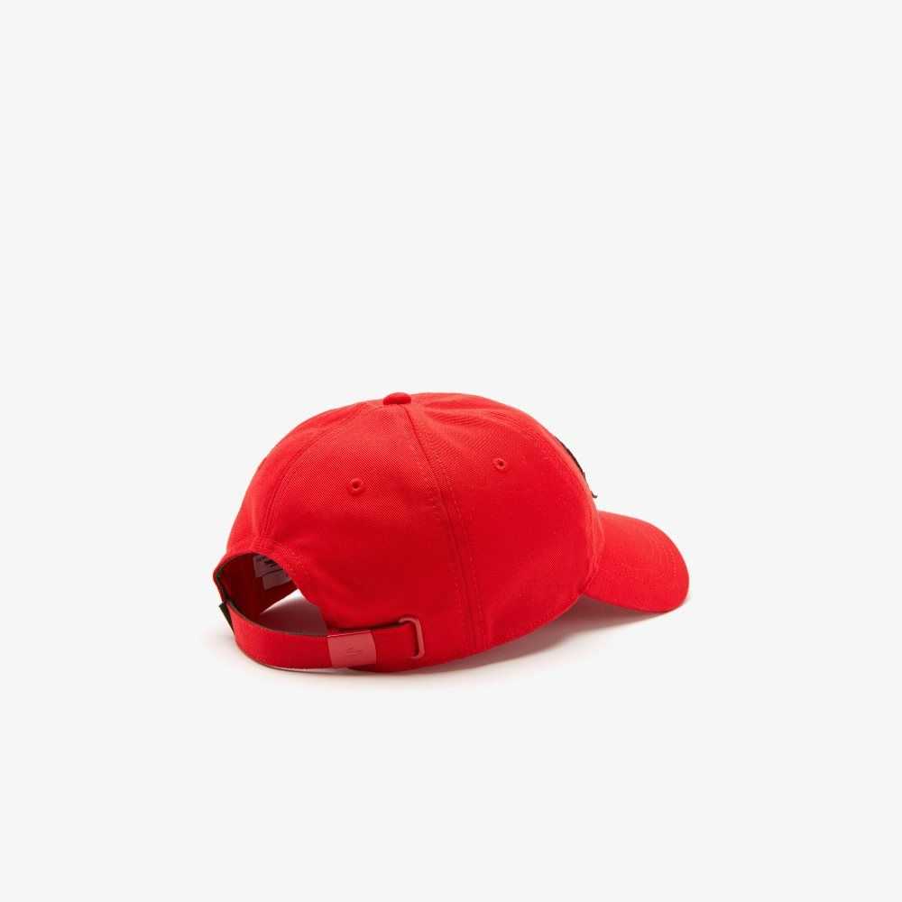 Lacoste Contrast Badge Cap Red | MRTZ-15960