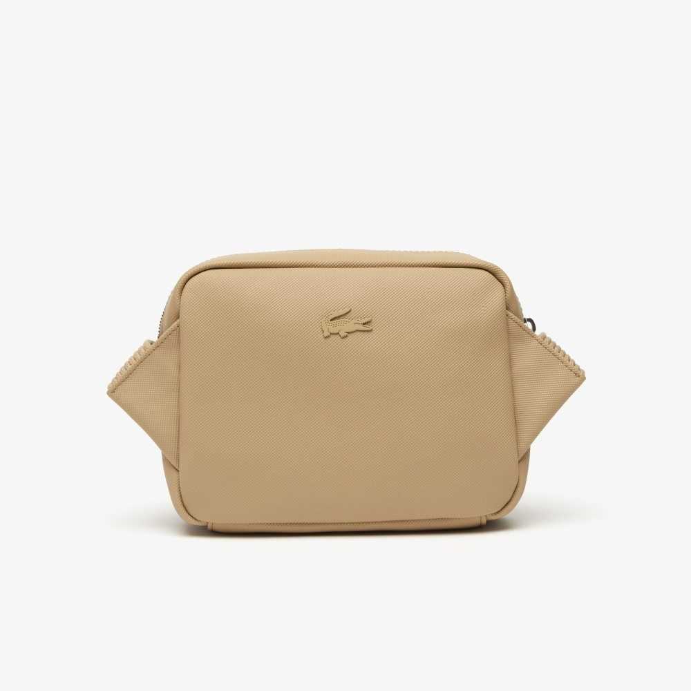 Lacoste Contrast Branded Rectangular Reporter Bag Viennois Farine | WEFT-98067