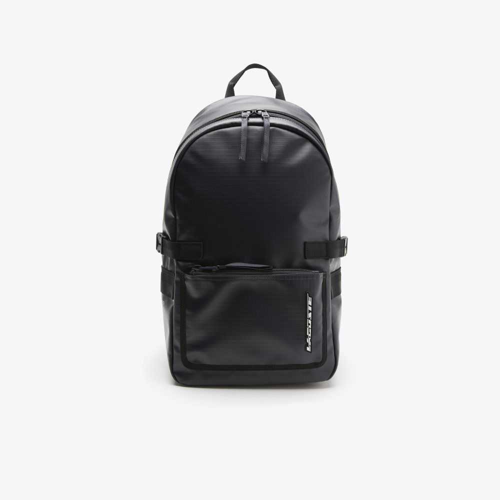 Lacoste Contrast Branding Backpack Bleu Nuit Noir | VAGP-74916