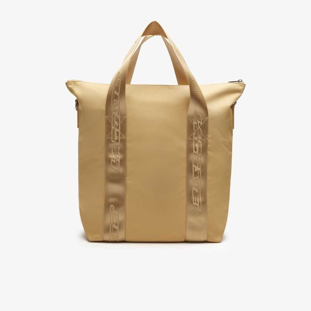 Lacoste Contrast Branding Tote Bag Lark Pastille | QYEA-31957