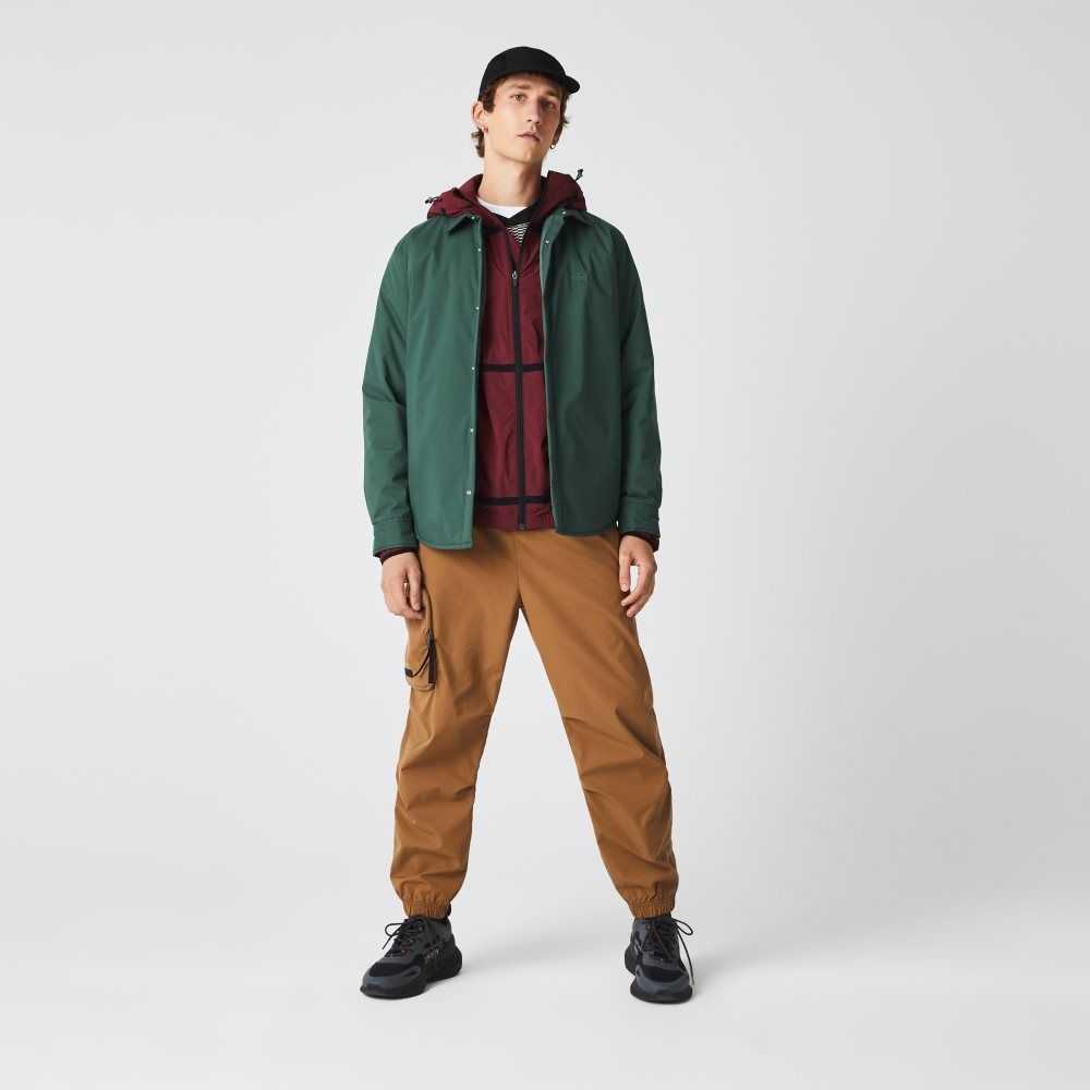 Lacoste Contrast Oversized Branding Trackpants Brown | SKZQ-28734