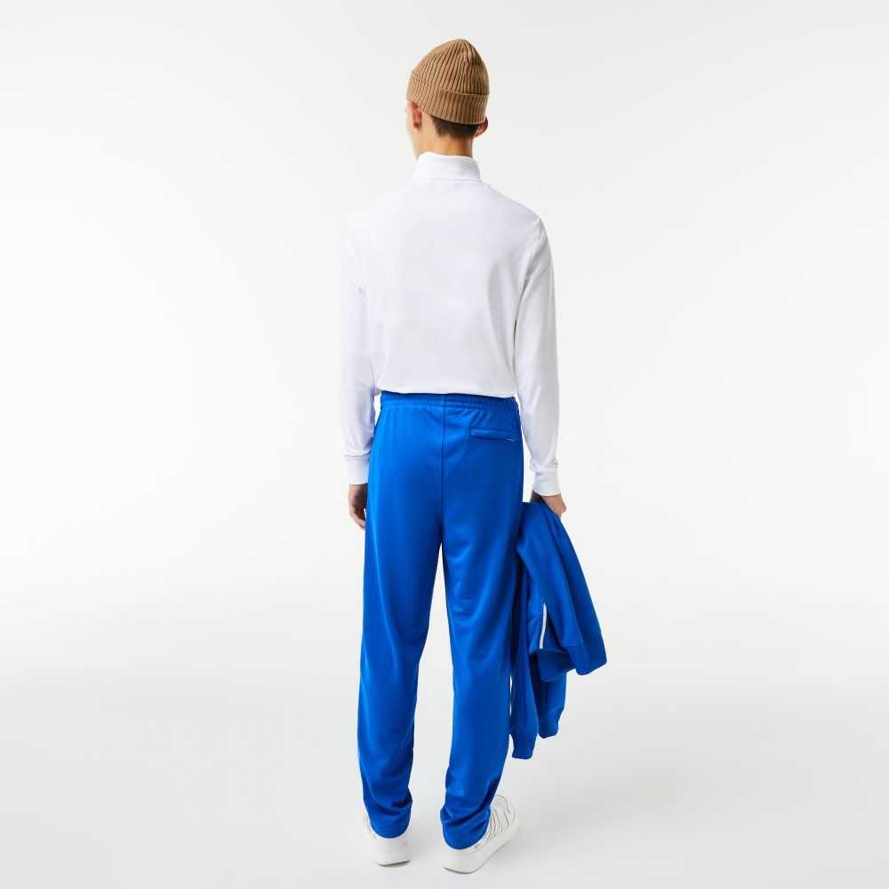 Lacoste Contrast Side Band Trackpants Blue | FQRO-43907