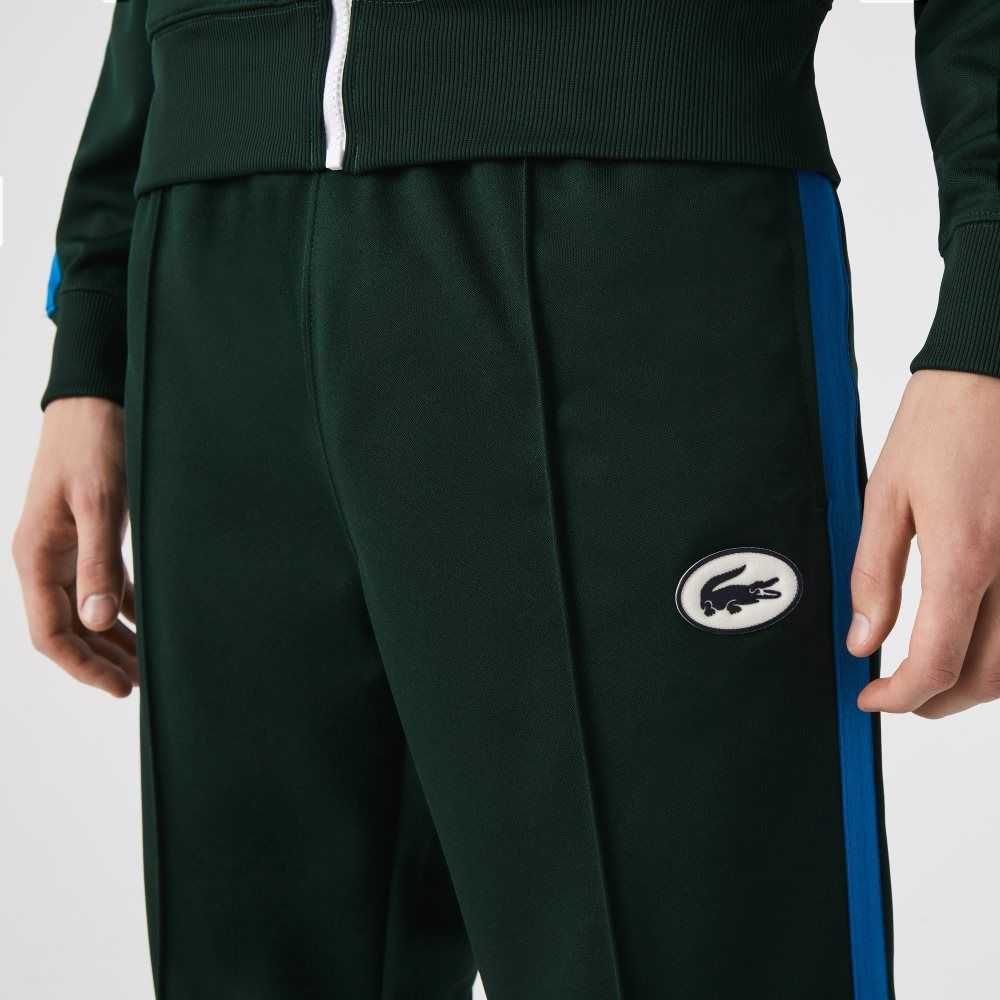 Lacoste Contrast Side Band Trackpants Green | RNLG-86732