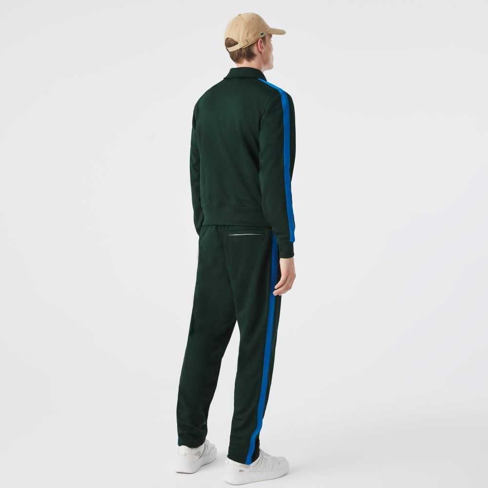 Lacoste Contrast Side Band Trackpants Green | RNLG-86732