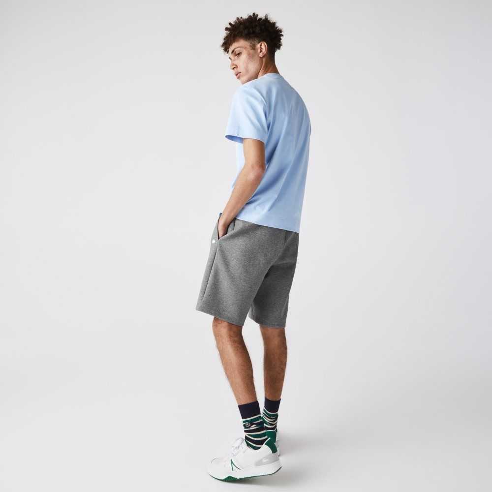 Lacoste Cotton Blend Bermuda Shorts Grey Chine | ZAIY-91507