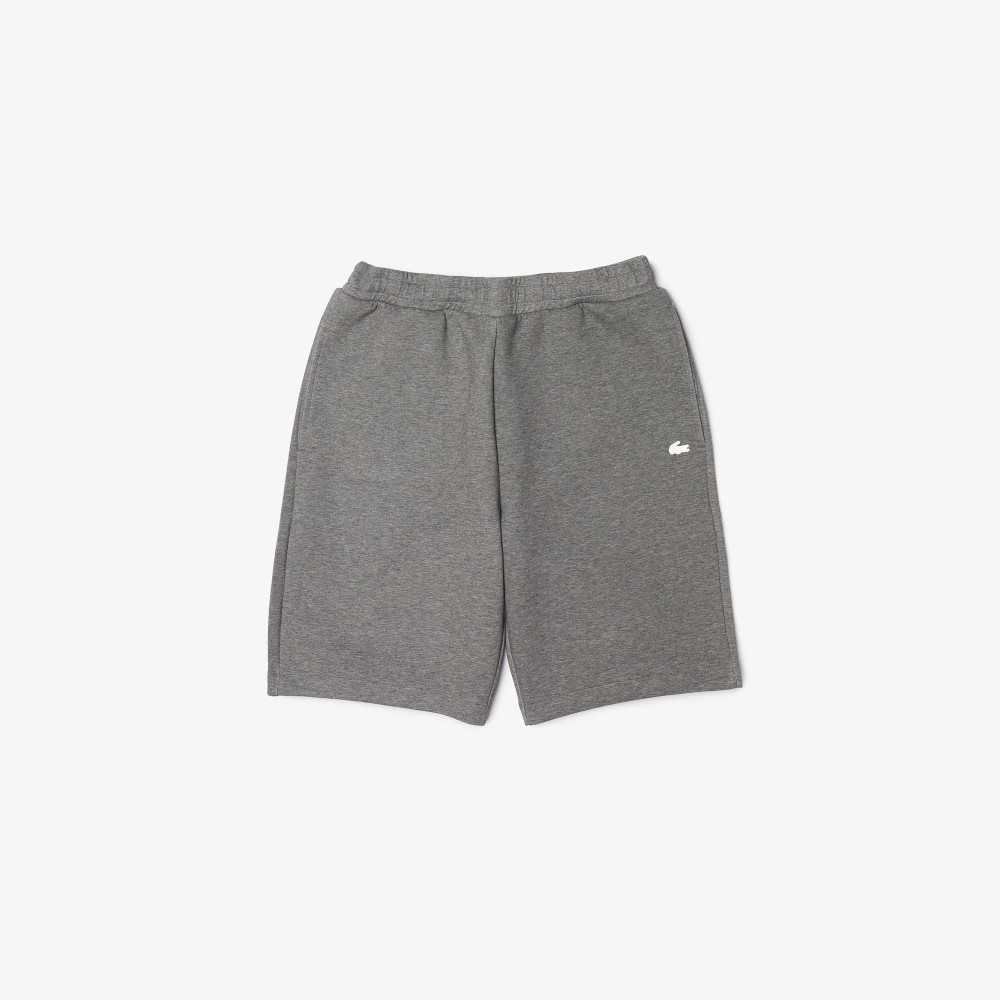 Lacoste Cotton Blend Bermuda Shorts Grey Chine | ZAIY-91507