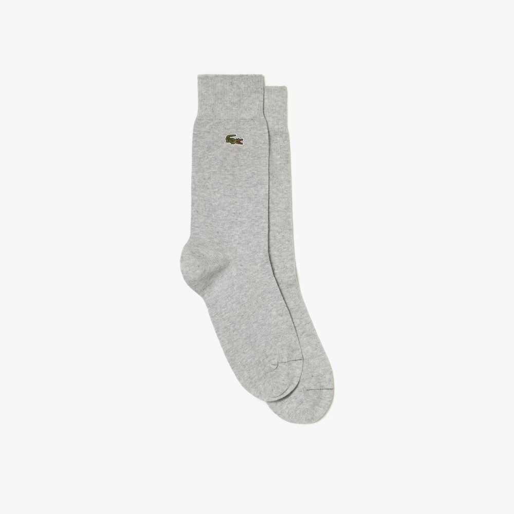Lacoste Cotton Blend High-Cut Socks Cca | NZPA-63928