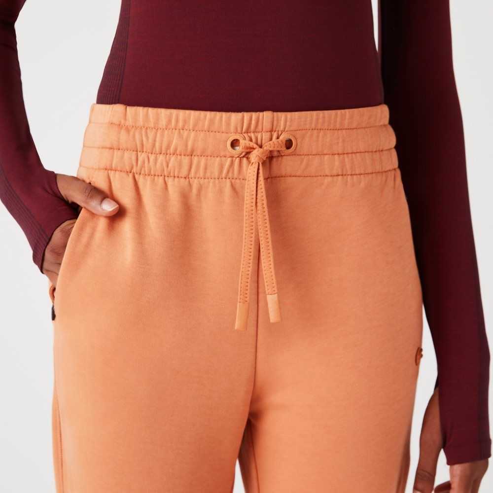 Lacoste Cotton Jersey Trackpants Orange | XVNI-79285