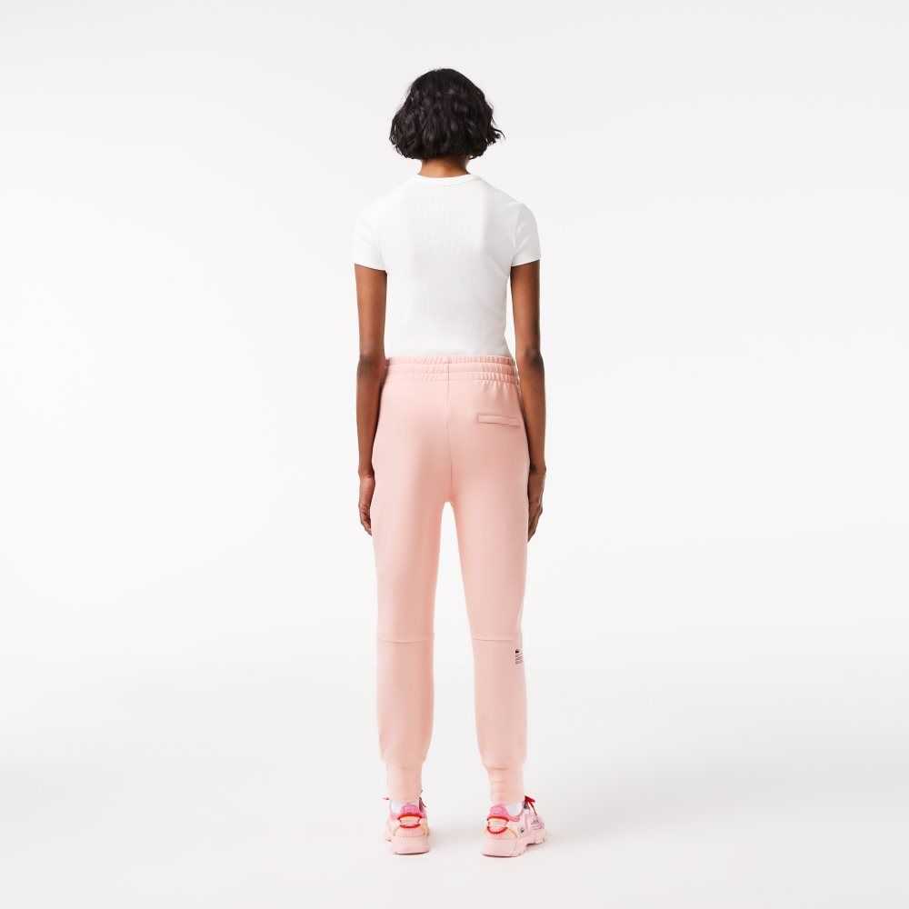 Lacoste Cotton Jersey Trackpants Pink | HTOB-85126