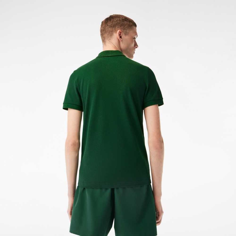 Lacoste Cotton Mini-Pique Polo Green | XOAC-59673