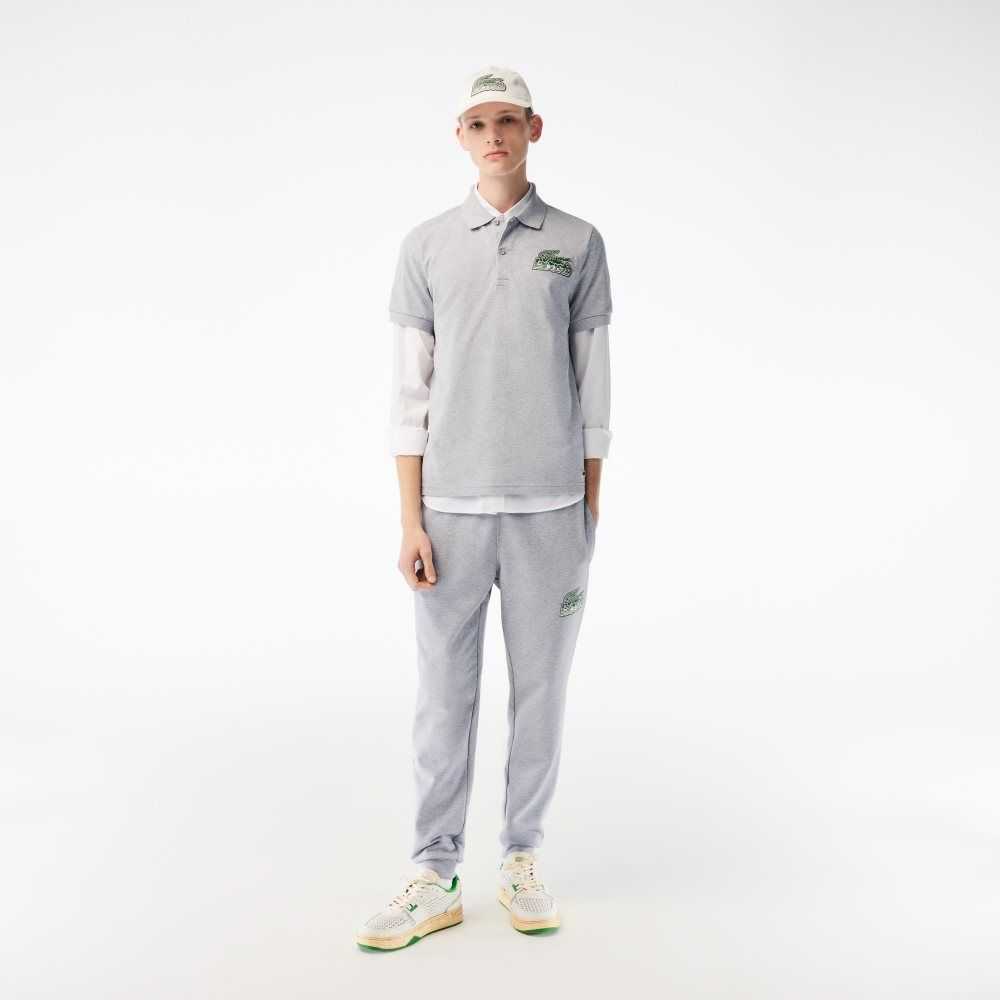 Lacoste Cotton Mini-Pique Polo Grey Chine | GHZO-70286