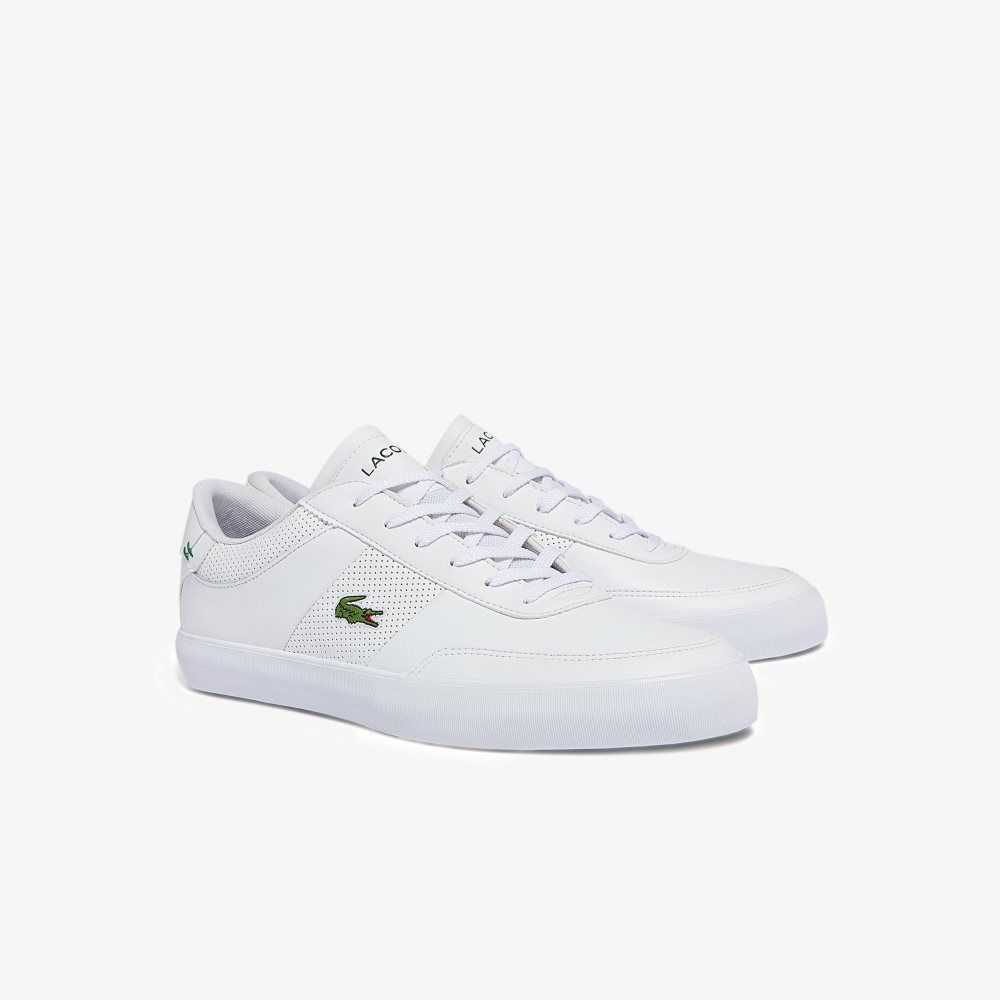 Lacoste Court-Master Leather Sneakers White/White | RWIG-87341