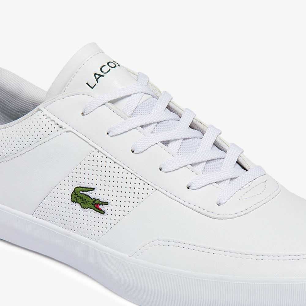 Lacoste Court-Master Leather Sneakers White/White | RWIG-87341