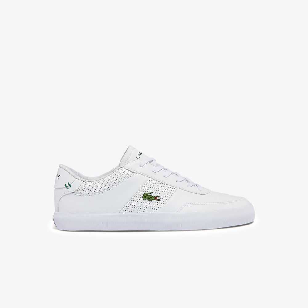 Lacoste Court-Master Leather Sneakers White/White | RWIG-87341