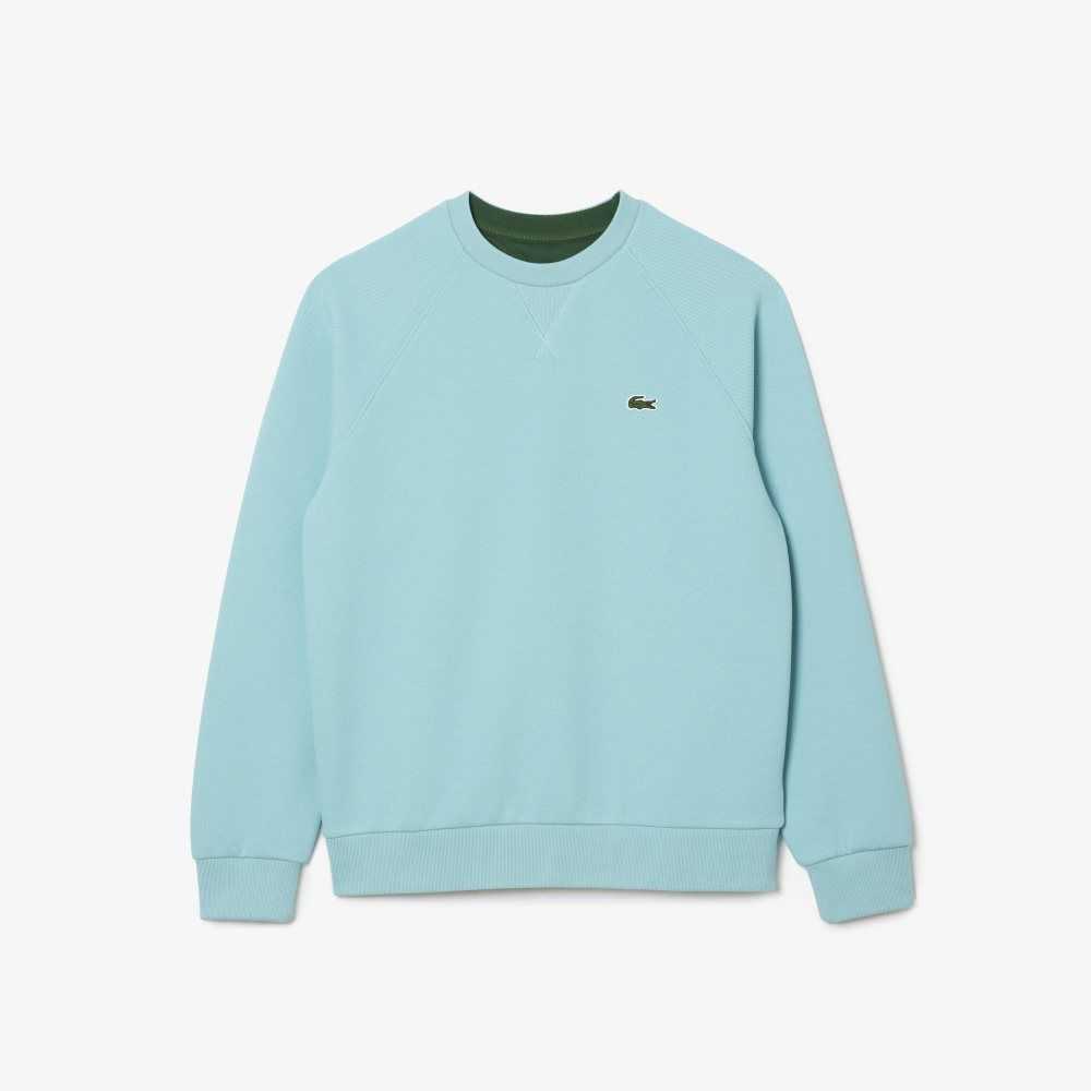 Lacoste Crew Neck Cotton Blend Sweatshirt Mint | MDHE-63850