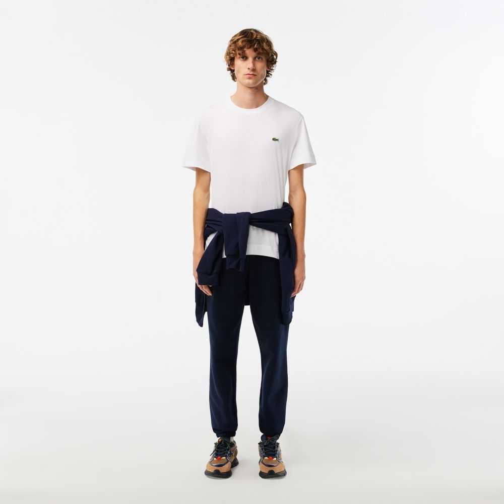 Lacoste Crew Neck Organic Cotton T-Shirt White | EUDI-26495