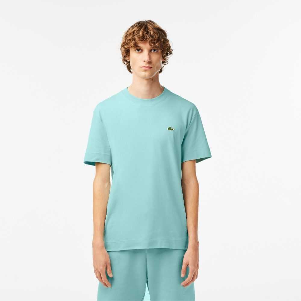 Lacoste Crew Neck Organic Cotton T-Shirt Mint | JHQV-91425