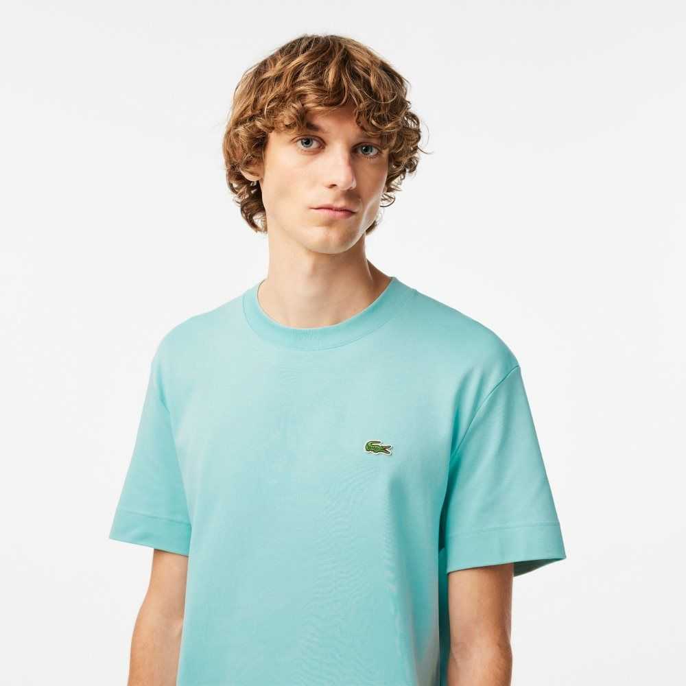 Lacoste Crew Neck Organic Cotton T-Shirt Mint | JHQV-91425